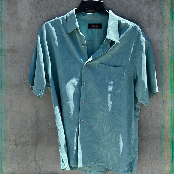 Gorgeous 100% Silk SS Shirt Mens size L - Picture 2 of 10